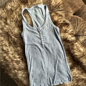Aerie floral Henley tank